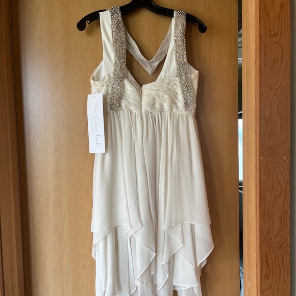 Chris Kole Handmade Silk Chiffon Bridal/Cocktail Dress (Tags on) - Picture 2 of 7